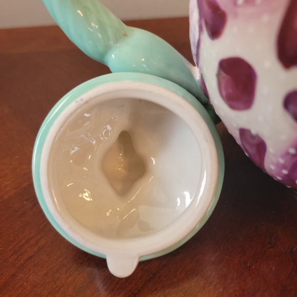 BLUE SKY Starfish Seashell Teapot Functional Art Cottagecore Beach House - Picture 10 of 11